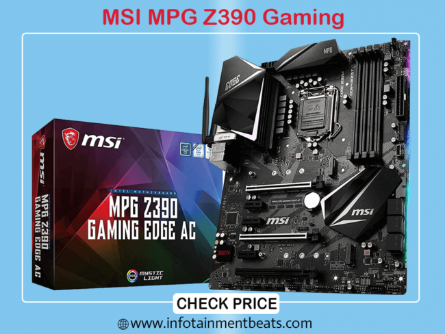 MSI MPG Z390 Gaming Edge AC LGA 1151 Gaming Motherboard for i9 9900k