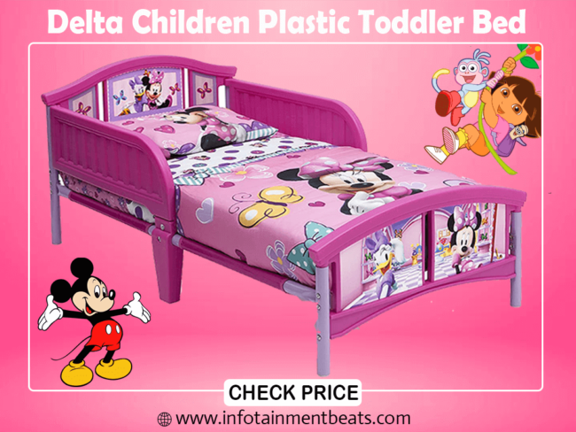 1- Delta Children Plastic Toddler Bed