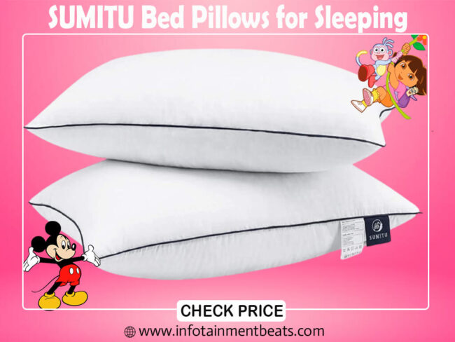 7- SUMITU Bed Pillows for Sleeping_