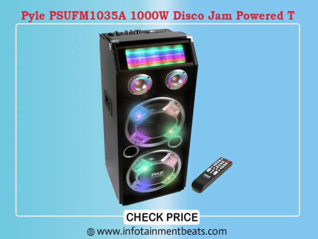 Pyle PSUFM1035A 1000W Disco Jam Powered T
