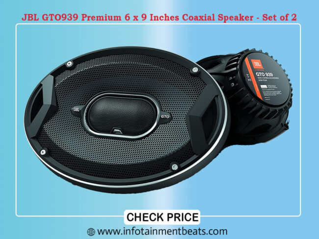 JBL GTO939 Premium 6 x 9 Inches Coaxial Speaker - Set of 2