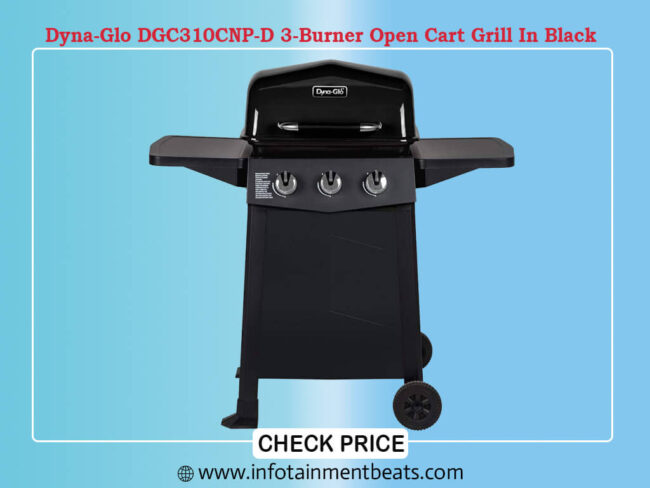 Dyna-Glo DGC310CNP-D 3-Burner Open Cart Grill In Black