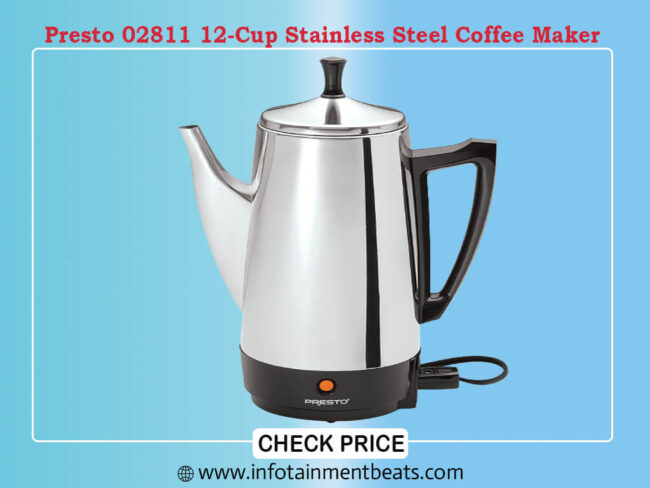 Presto 02811 12-Cup Stainless Steel Coffee Maker