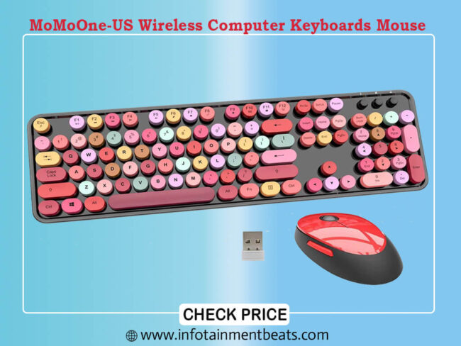 MoMoOne-US Wireless Computer Keyboards Mouse