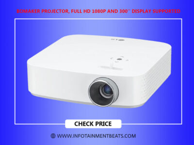 Bomaker Projector Full HD 1080P and 300 Display Supported