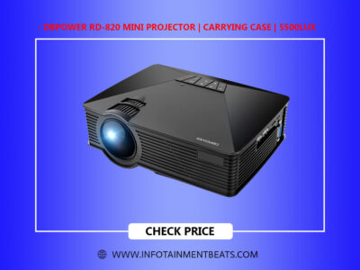 DBPOWER RD 820 Mini Projector Carrying Case 5500Lux