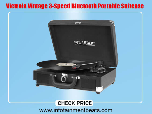 Victrola Vintage 3-Speed Bluetooth Portable Suitcase
