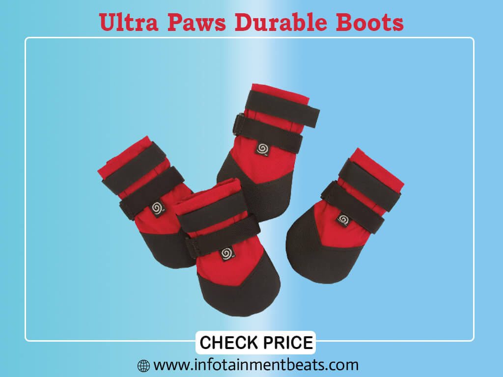 Ultra Paws Durable Boots - RED - Petite