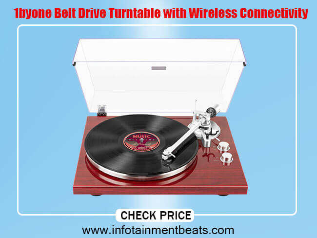 byone Belt Drive Turntable with Wireless Connectivity