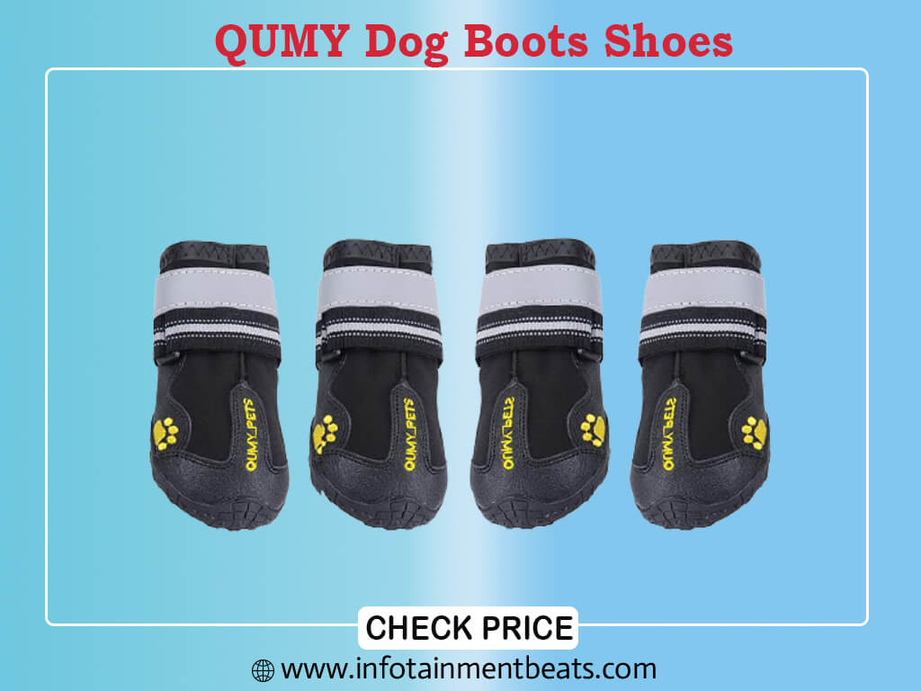 QUMY Dog Boots Shoes for Large Breed Dogs