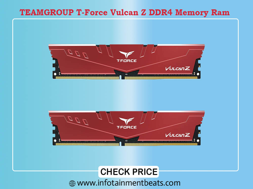 TEAMGROUP T-Force Vulcan Z DDR4 32GB Kit (2x16GB) 3600MHz (PC4-28800) CL18 Desktop Memory Module Ram