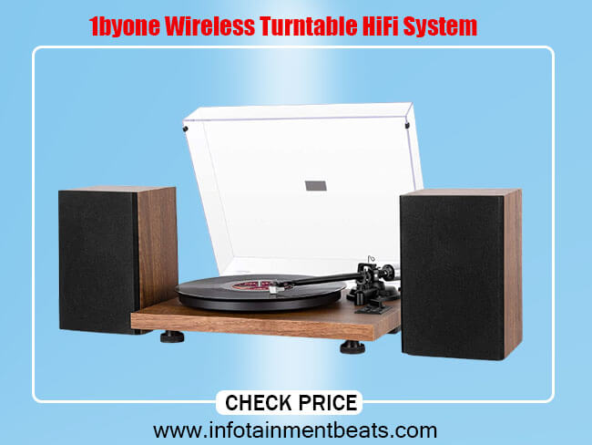 1byone Wireless Turntable HiFi System