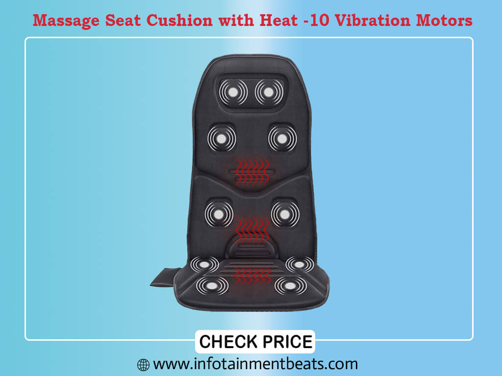  Comfier Massage Seat Cushion with Heat - 10 Vibration Motors