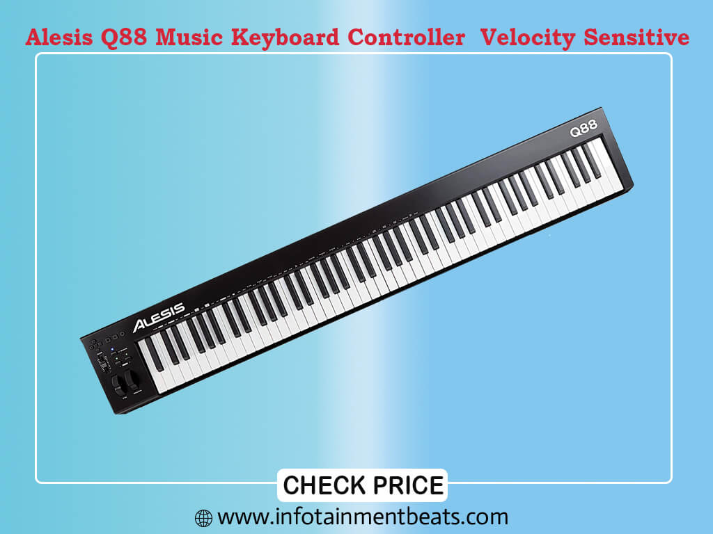 Alesis Q88 MKII - 88 Key USB MIDI Keyboard Controller with Full Size Velocity Sensitive