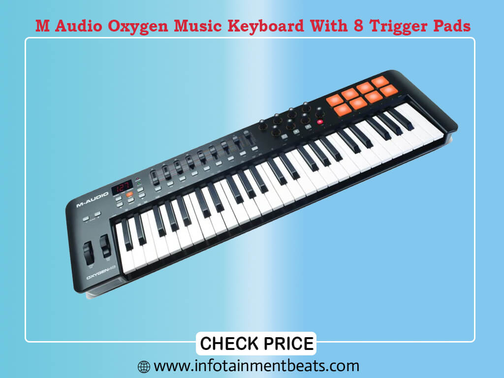 M Audio Oxygen 49 V 49 Key USB MIDI Keyboard With 8 Trigger Pads A Full