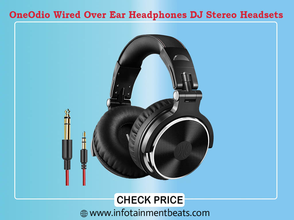 OneOdio Wired Over Ear Headphones Mixing DJ Stereo Headsets