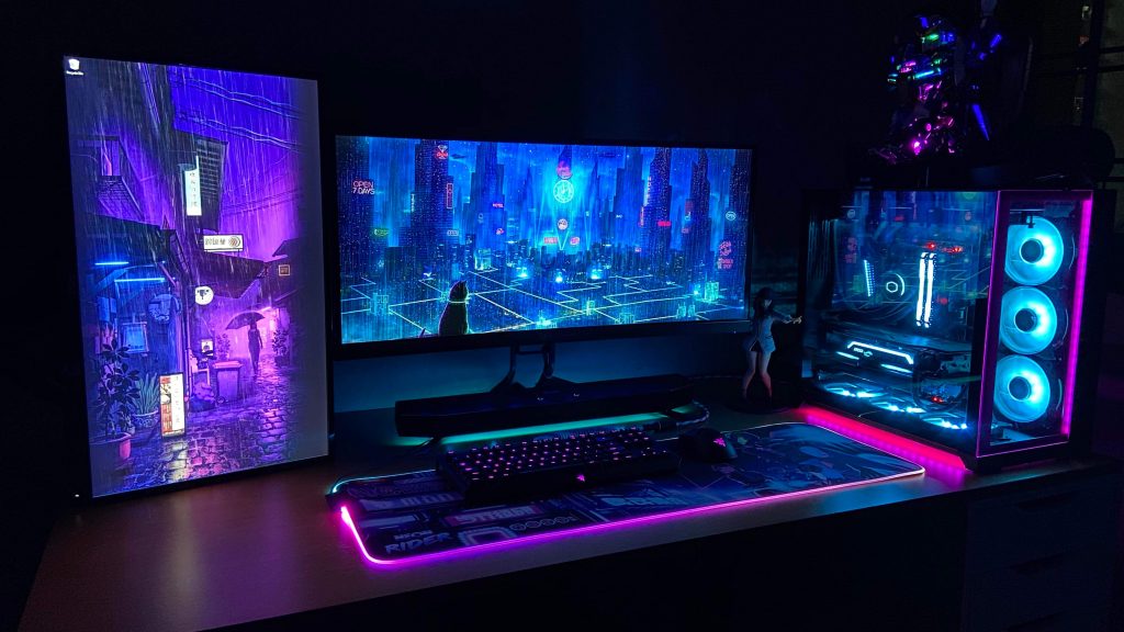 Best-Neon-Themed-Gaming-PC-Setup