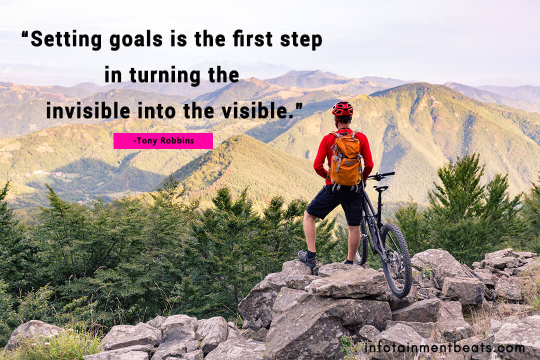 Tony Robbins quote setting goal