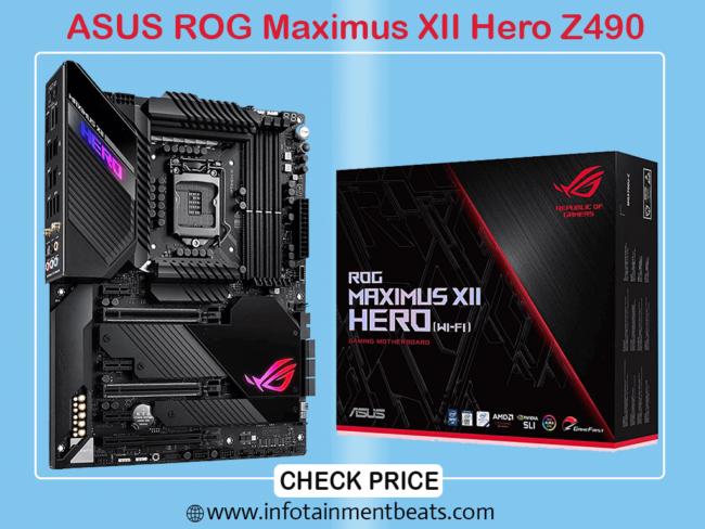 ASUS ROG Maximus XII Hero Z490 ATX Gaming Motherboard for i9 9900k