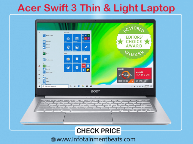 Acer Swift 3 : Best Gaming Laptops Under $700