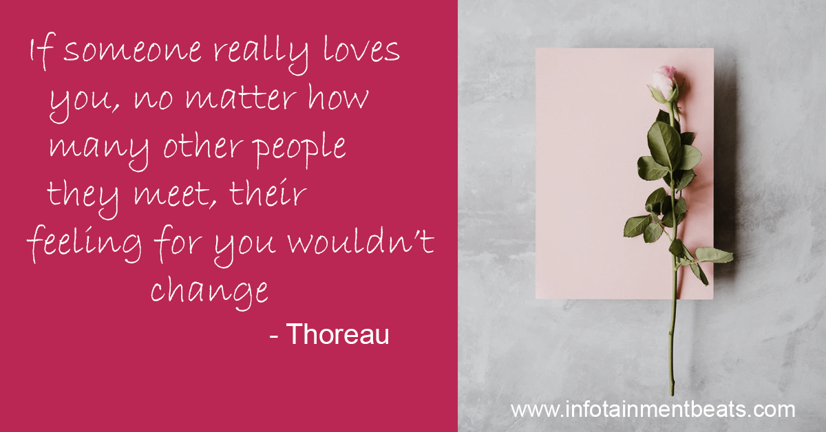 Love quotes by Thoreau