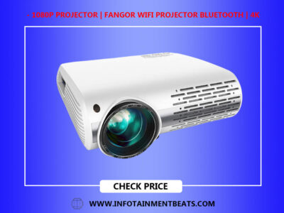 1080P Projector FANGOR WiFi Projector Bluetooth 4K