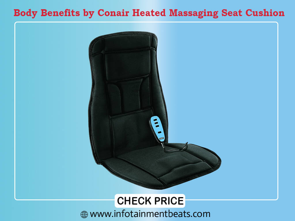  Body Benefits by Conair Heated Massaging Seat Cushion