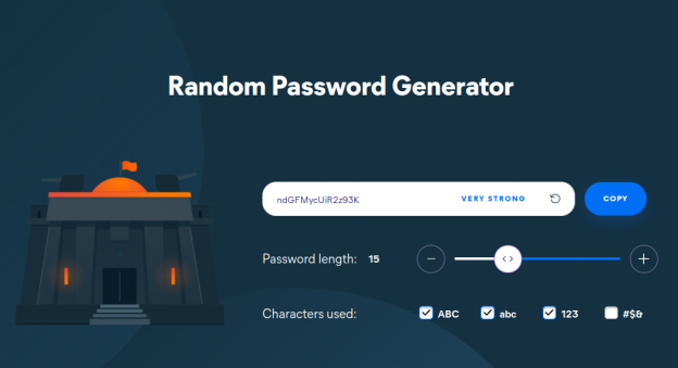 Use a strong password for your site
