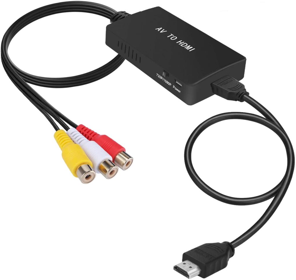 Connect using HDMI to Composite Converter