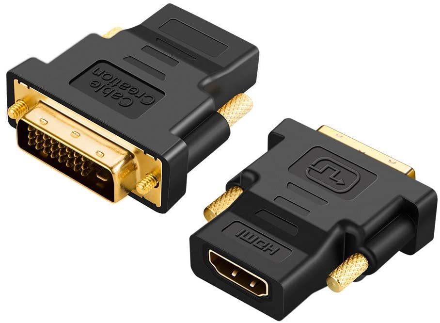 Hook Up Using DVI To HDMI Converter / Cable