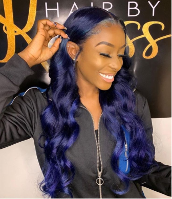 What Is A Blue And Black Lace Front Wig